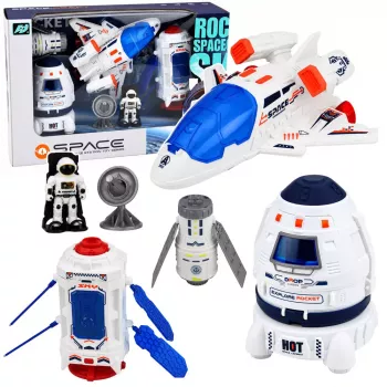 LEAN TOYS Kosmosa kuģa satelīta kapsulas komunikācijas antenas astronauta komplekts
