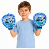 LEAN TOYS Arkādes spēle mešanai, ķeršanai, lāpstiņām, mirdzošām bumbiņām, LED haizivs