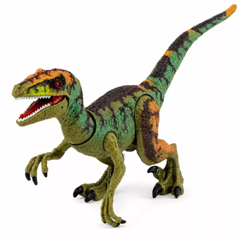LEAN TOYS Velociraptor Dinozaurs Figūra ar Kustīgām Ekstremitātēm un Skaņām