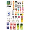 LEAN TOYS Supermarket kases aparāts ar skeneri, dzērienu automāts, gaismas un skaņas, 65 gab.