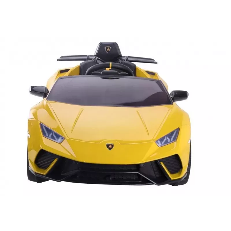 LEAN CARS Elektriskā braucamā automašīna Lamborghini Huracan Yellow