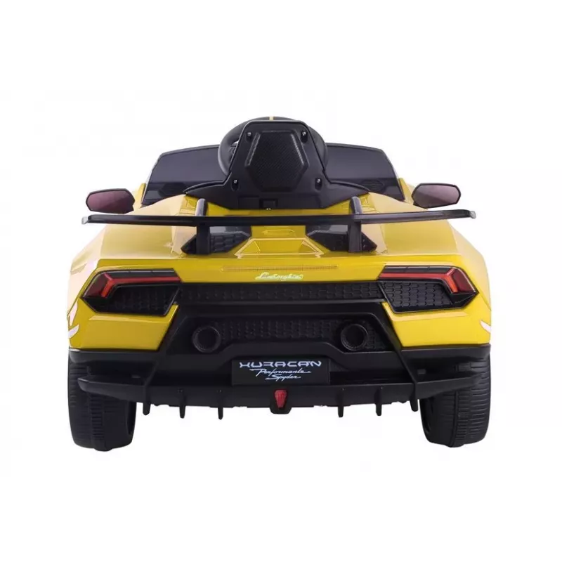 LEAN CARS Elektriskā braucamā automašīna Lamborghini Huracan Yellow