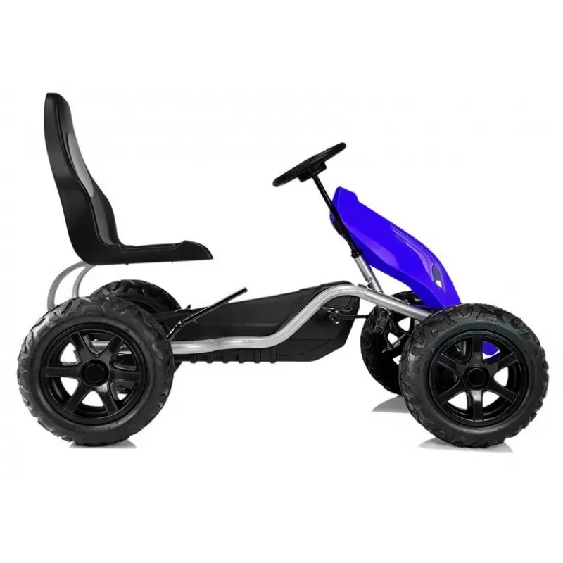 LEAN CARS Pedāļu Go Kart B012 Ar Piepūšamiem Riteņiem Zils