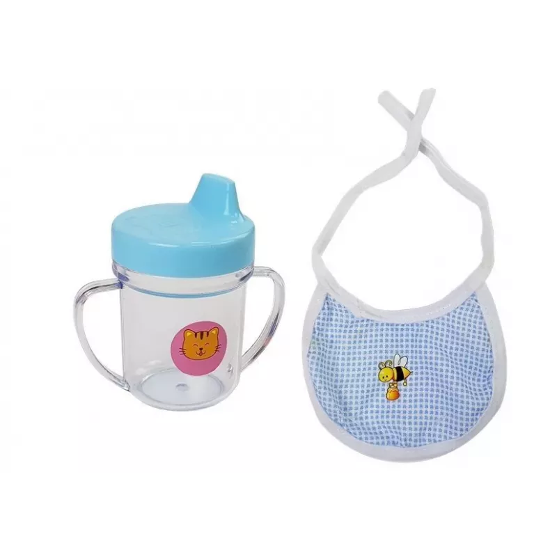 LEAN TOYS Leļļu mazulis 45 cm Zils apģērbs