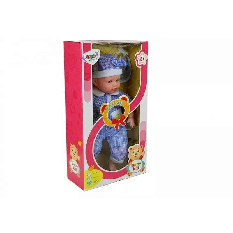 LEAN TOYS Leļļu mazulis 45 cm Zils apģērbs