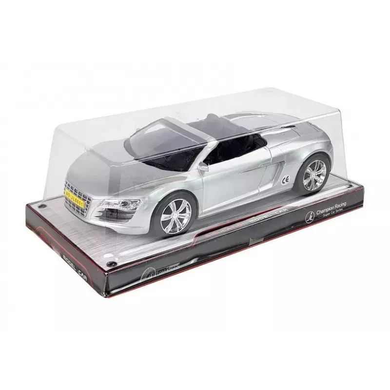 LEAN TOYS Rotaļu auto Kabriolets Sudraba 1:18