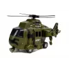 LEAN TOYS Militārais glābšanas helikopters 1:16 ar āķi, skaņu un gaismu