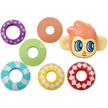 LEAN TOYS Izglītojošā pērtiķu piramīda ar skaņām, mācāmies skaitļus