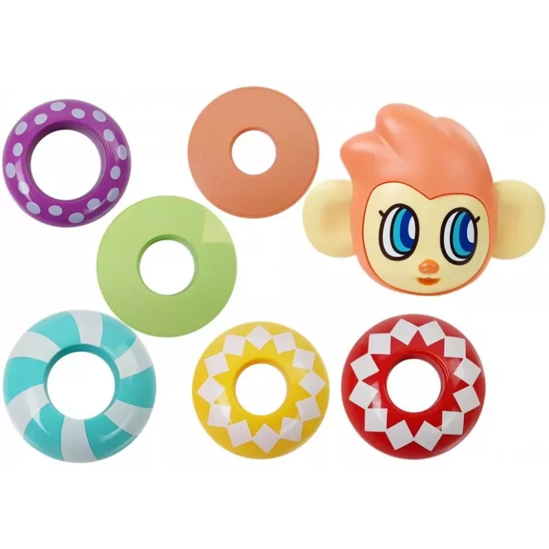 LEAN TOYS Izglītojošā pērtiķu piramīda ar skaņām, mācāmies skaitļus