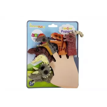 LEAN TOYS Pirkstiņu lelles Dinozauri 5 gabali