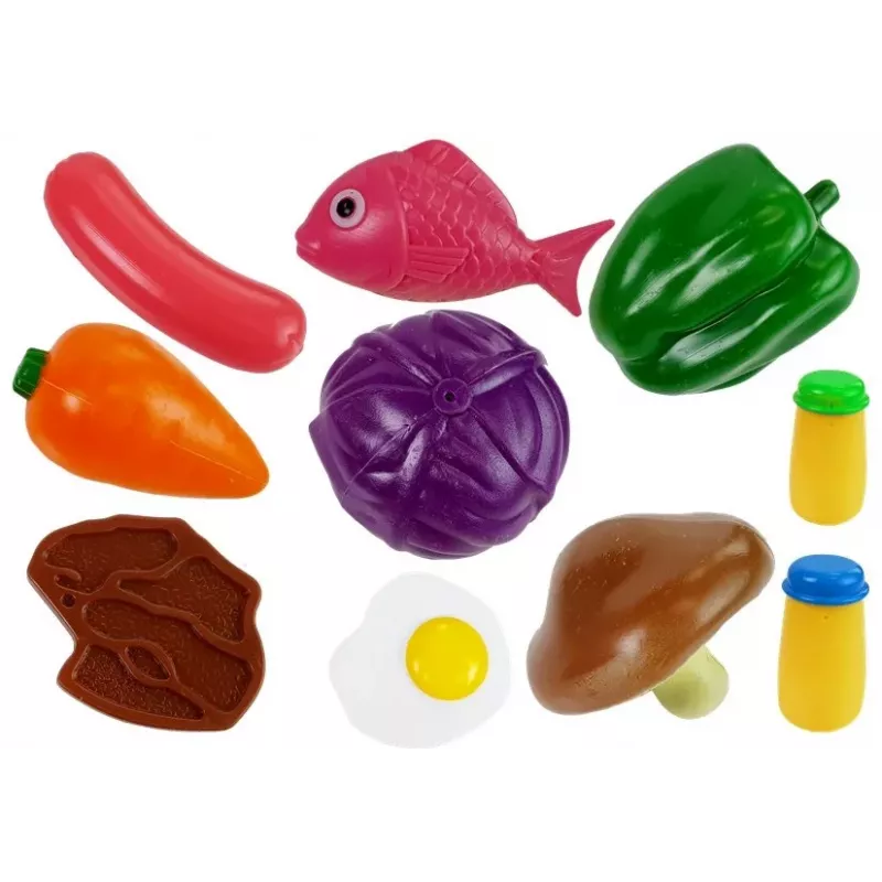 LEAN TOYS Virtuves komplekts Trauki Pavārs 22 gabali