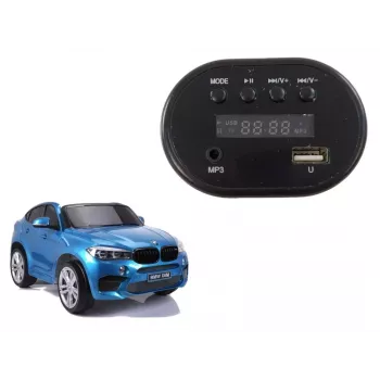 LEAN CARS Mūzikas panelis elektriskajai braukšanas mašīnai JJ2168 - rezerves daļa ar USB, AUX, SD karti, 12V