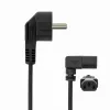 SBOX PC barošanas kabelis Schuko uz IEC C13 2m Melns