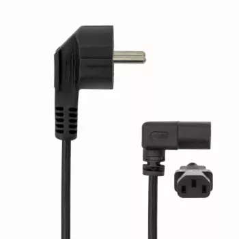 SBOX PC barošanas kabelis Schuko uz IEC C13 2m Melns