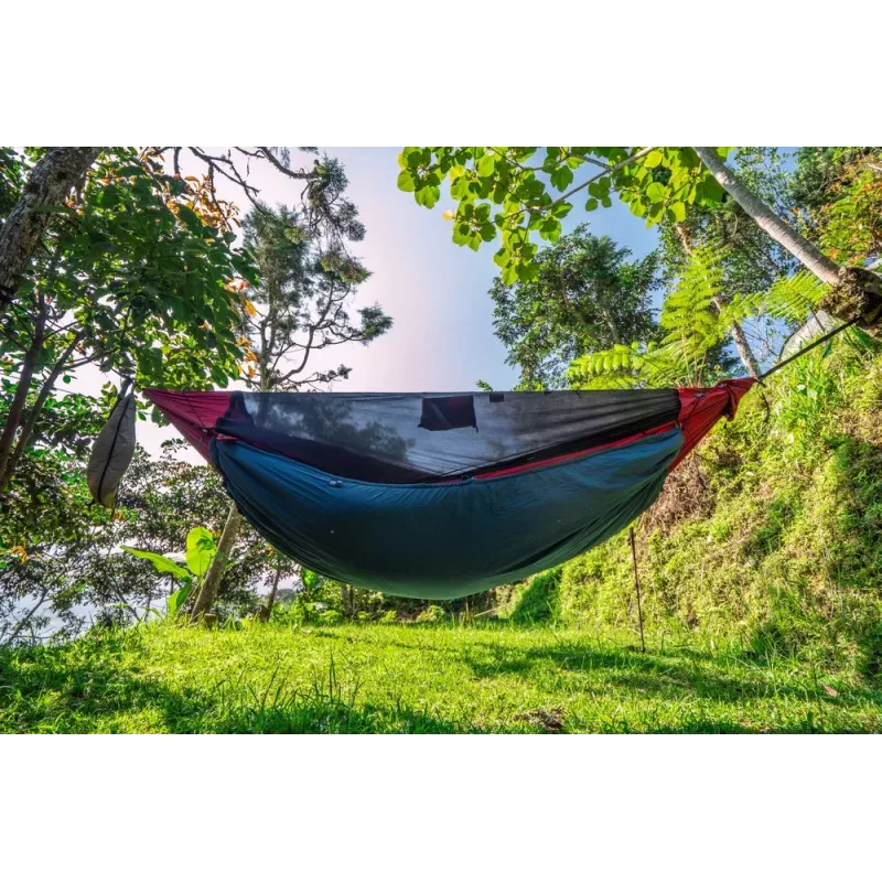 Ticket To The Moon PRO HAMMOCK Piekaramais Šūpuļtīkls 1 Personai Nylons Tumši Zaļš