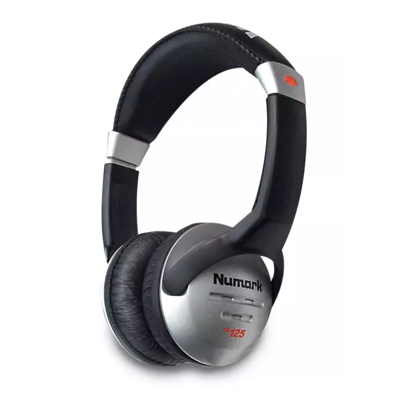 Numark HF125 DJ austiņas - pāri ausīm, slēgta tipa, 40 mm draiveri, melnas