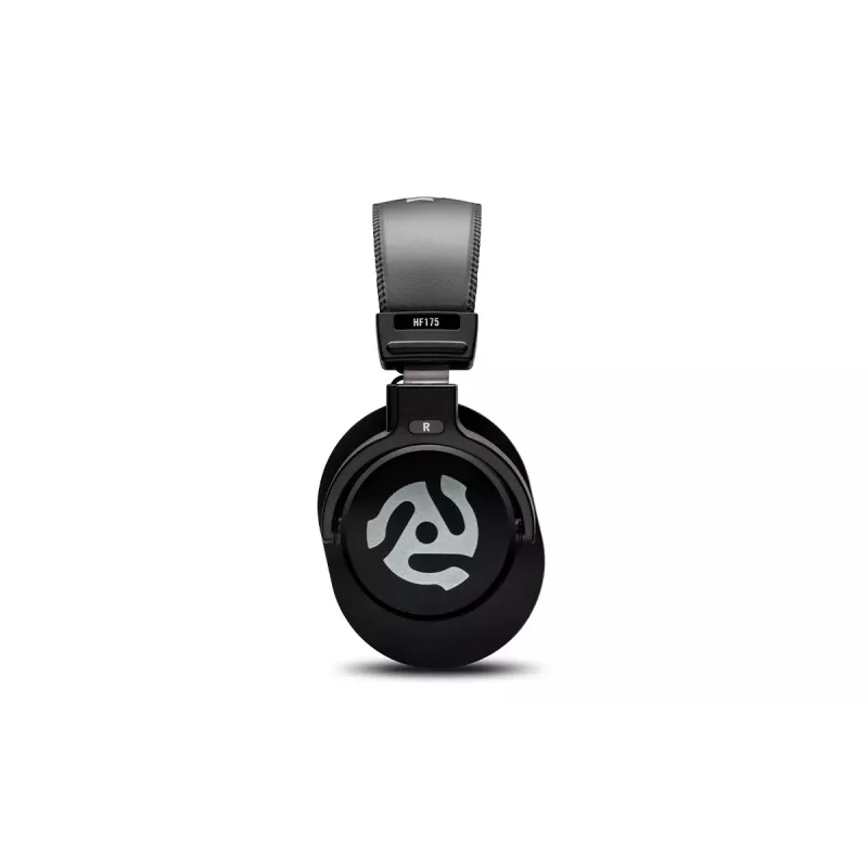 Numark HF175 DJ austiņas - Pārgalvas slēgtā tipa monitoringa austiņas ar 40 mm neodīma draiveriem, spirālveida kabeli, 3,5 mm ligzdu un 6,35 mm adapteri