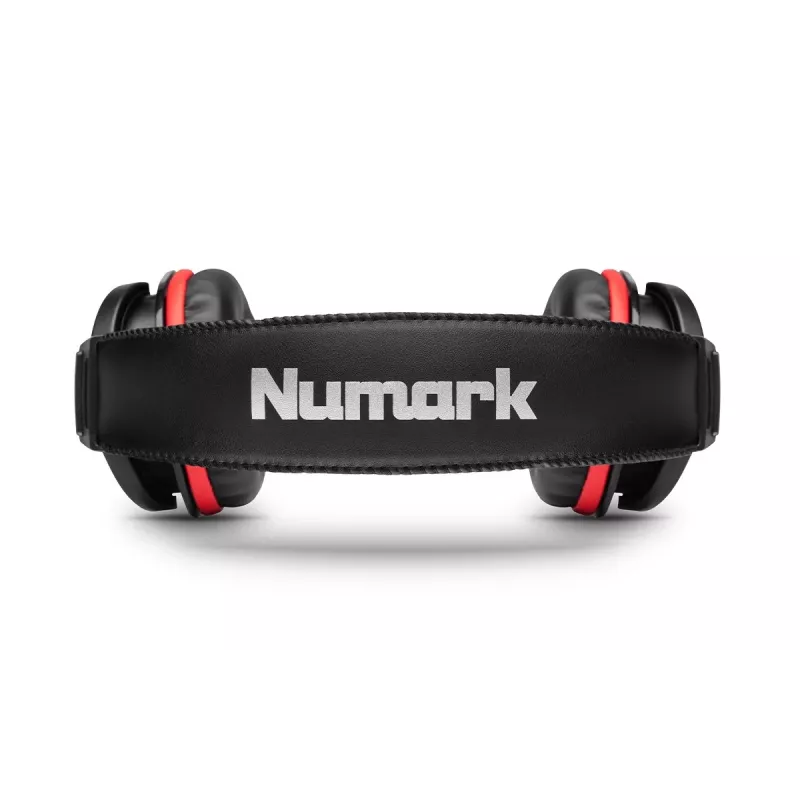 Numark HF175 DJ austiņas - Pārgalvas slēgtā tipa monitoringa austiņas ar 40 mm neodīma draiveriem, spirālveida kabeli, 3,5 mm ligzdu un 6,35 mm adapteri