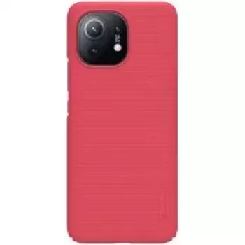 Nillkin Super Frosted Shield aizmugurējais vāciņš Xiaomi Mi 11 - spilgti sarkans