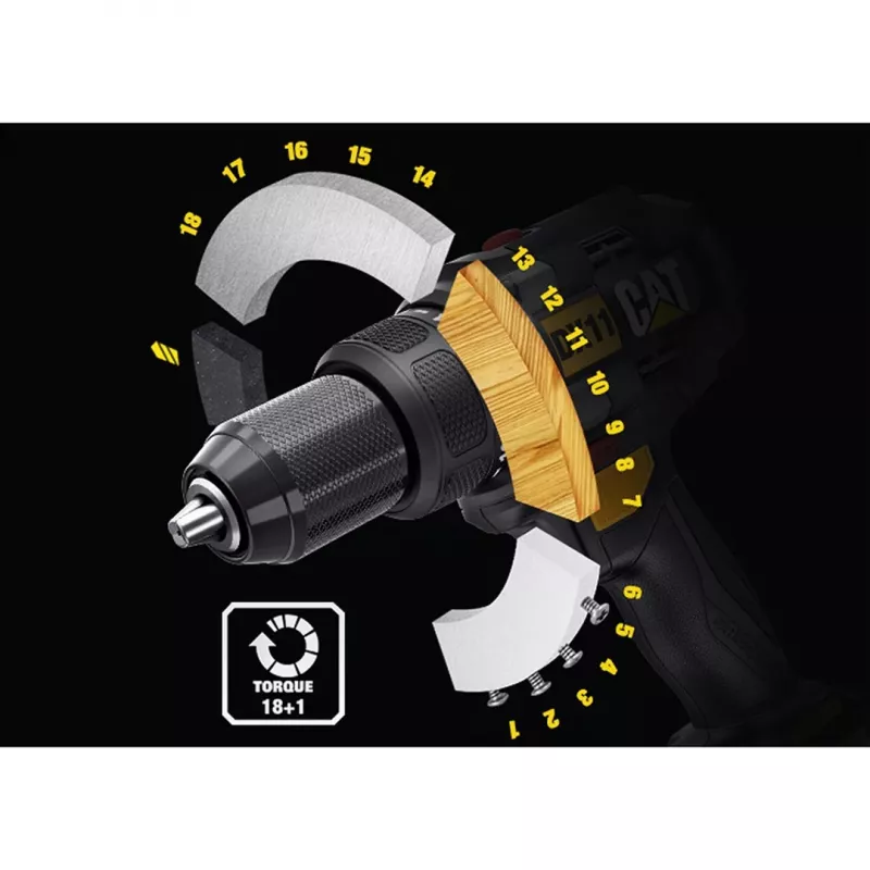 CATERPILLAR Bezvadu urbjskrūvgriezis DX11 18V 2x2.0Ah Li-Ion