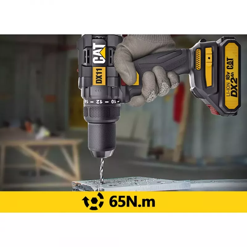 CATERPILLAR Bezvadu urbjskrūvgriezis DX11 18V 2x2.0Ah Li-Ion