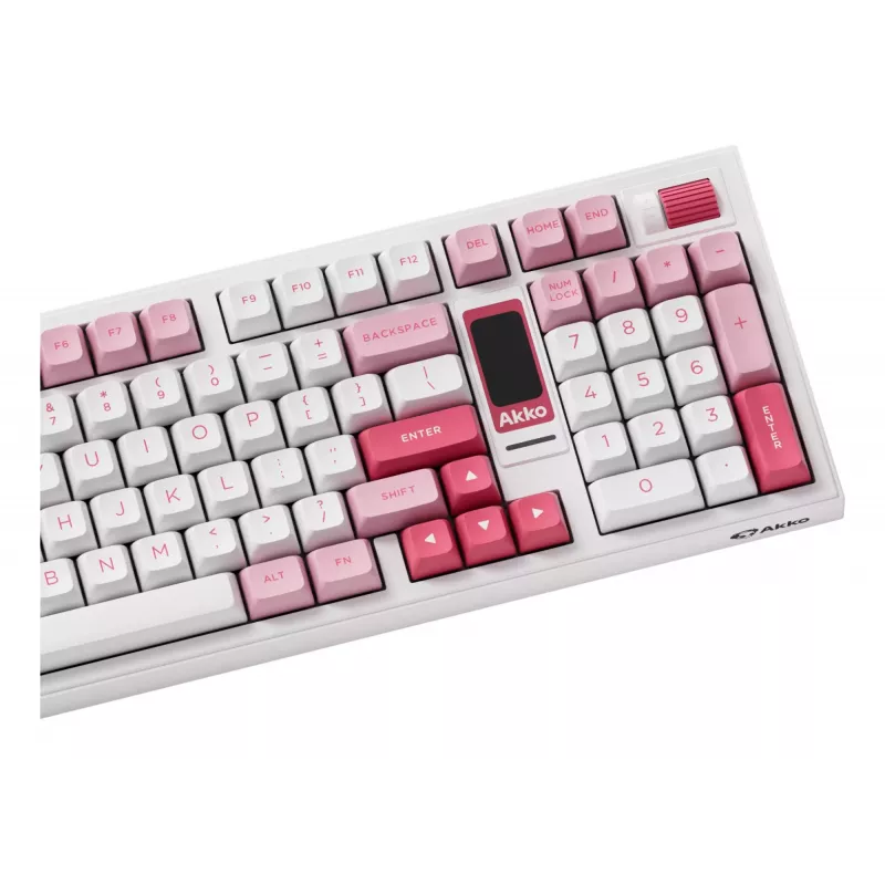 AKKO 5098B Prunus Lannesiana mehāniskā tastatūra, 98 taustiņi, trīs režīmi, karsti nomaināma, RGB, PBT ASA taustiņu vāciņi