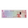 AKKO 5098B Prunus Lannesiana mehāniskā tastatūra, 98 taustiņi, trīs režīmi, karsti nomaināma, RGB, PBT ASA taustiņu vāciņi