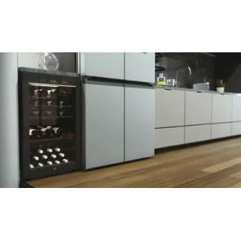 Haier HWS49GAE Wine Bank 50 Serie 3 Kompresora vīna dzesētājs Brīvi stāvošs Melns 49 pudeles