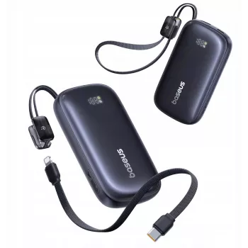 Baseus EnerFill FC21 QPow3 Ultra 10000 mAh 22.5W Power Bank Melns