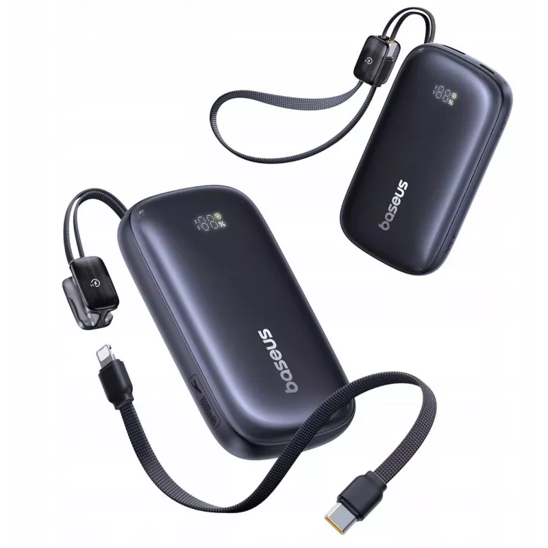 Baseus EnerFill FC21 QPow3 Ultra 10000 mAh 22.5W Power Bank Melns