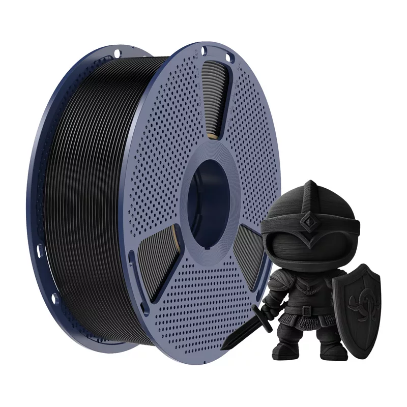 SUNLU PLA+ Filaments 1.75 mm Melns 1 kg