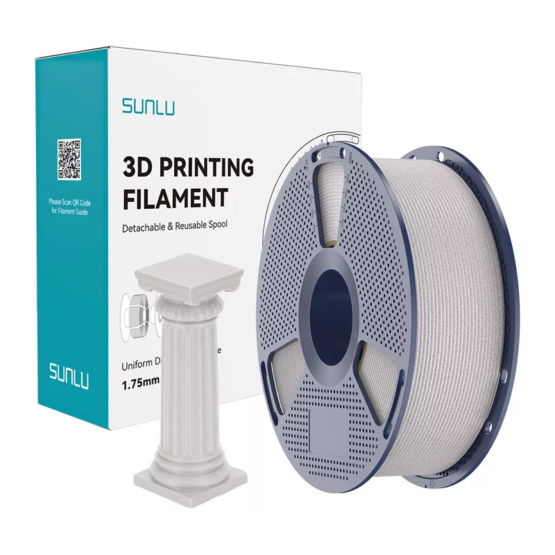 SUNLU PLA High-Speed Marble Filament (Light Gray) 1.75mm 1kg