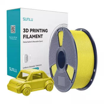 SUNLU PETG Filaments 1.75 mm Dzeltens 1 kg