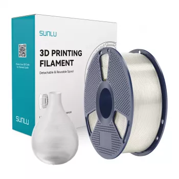 SUNLU PETG Filaments 1.75 mm Caurspīdīgs 1 kg