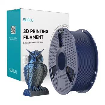 SUNLU PLA+ Silk Dual Color Filament 1.75mm Black and Blue 1kg