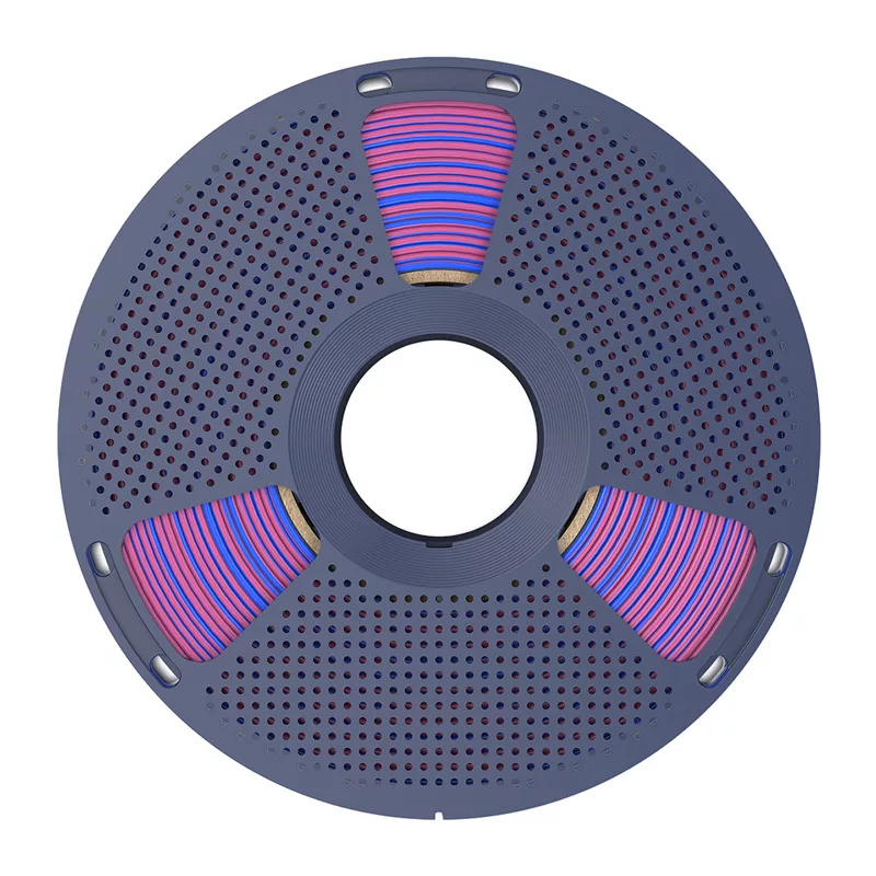 SUNLU PLA+ Silk Dual Color Filament Red and Blue 1.75 mm 1 kg