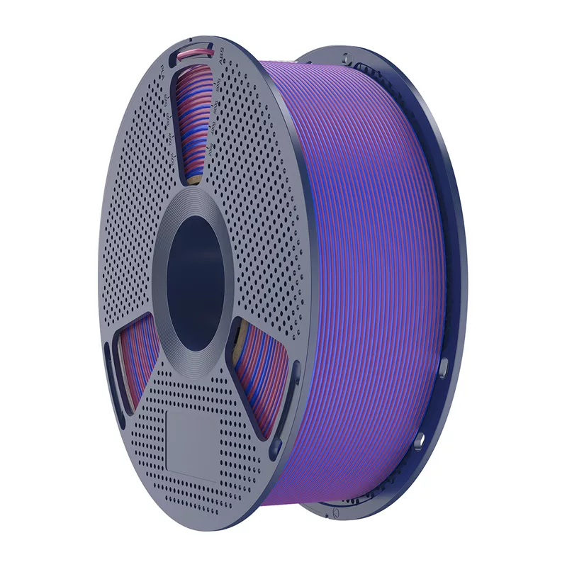 SUNLU PLA+ Silk Dual Color Filament Red and Blue 1.75 mm 1 kg