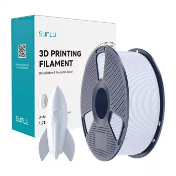 Sunlu High-Speed PLA Filament - White 1.75mm 1kg