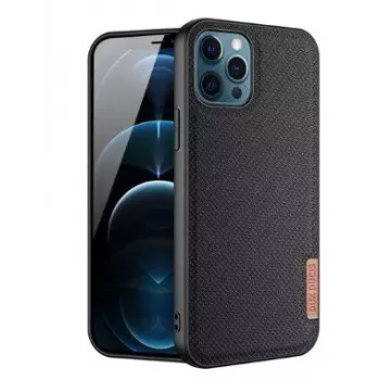 Dux Ducis Fino Maciņš Apple iPhone 12 Pro Max, Neilona Materiāls, Melns