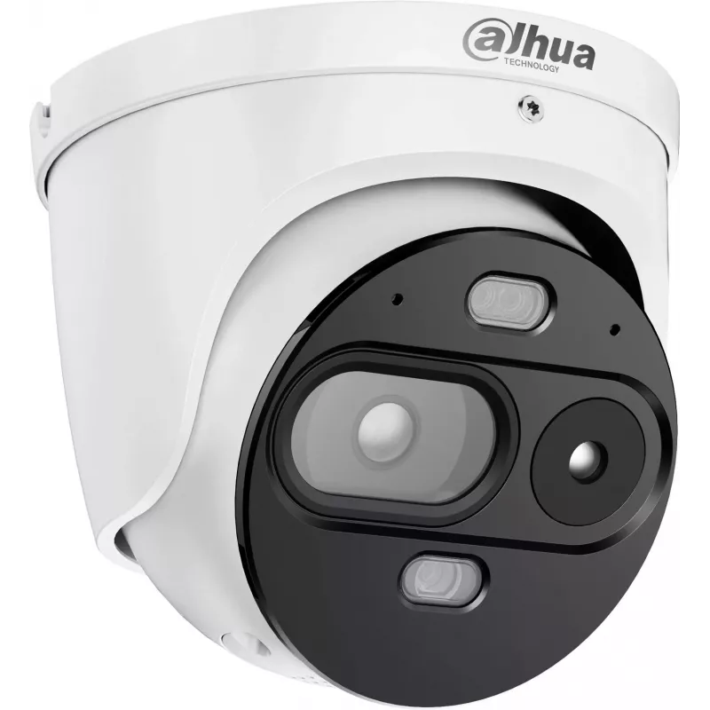 Dahua TPC-DF1241-LB7F6-DW-S8-V1 termālā IP kamera, 256x192 termālā + 4 MP optiskā
