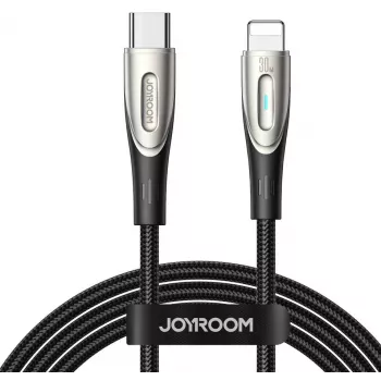 Joyroom Star-Light Series SA27-CL3 USB-C uz Lightning kabelis 30W 1.2m Melns