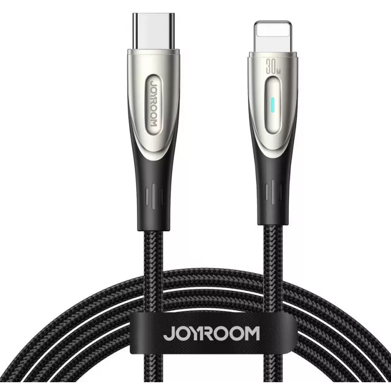 Joyroom Star-Light Series SA27-CL3 USB-C uz Lightning kabelis 30W 1.2m Melns