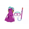 Bestway Niršanas komplekts Mask, Snorkelis, Spuras Rozā 25019