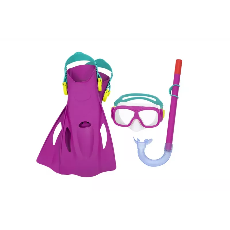 Bestway Niršanas komplekts Mask, Snorkelis, Spuras Rozā 25019