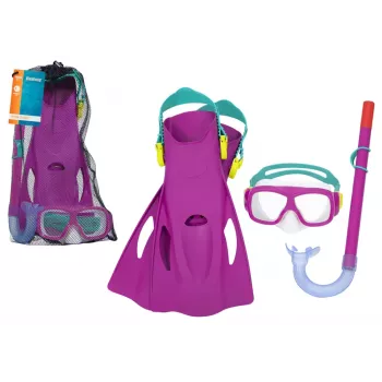 Bestway Niršanas komplekts Mask, Snorkelis, Spuras Rozā 25019