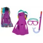 Bestway Niršanas komplekts Mask, Snorkelis, Spuras Rozā 25019