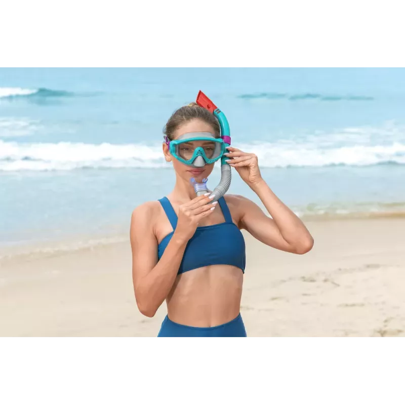 Bestway Niršanas komplekts: maska, snorkelis, spuras zils 25020