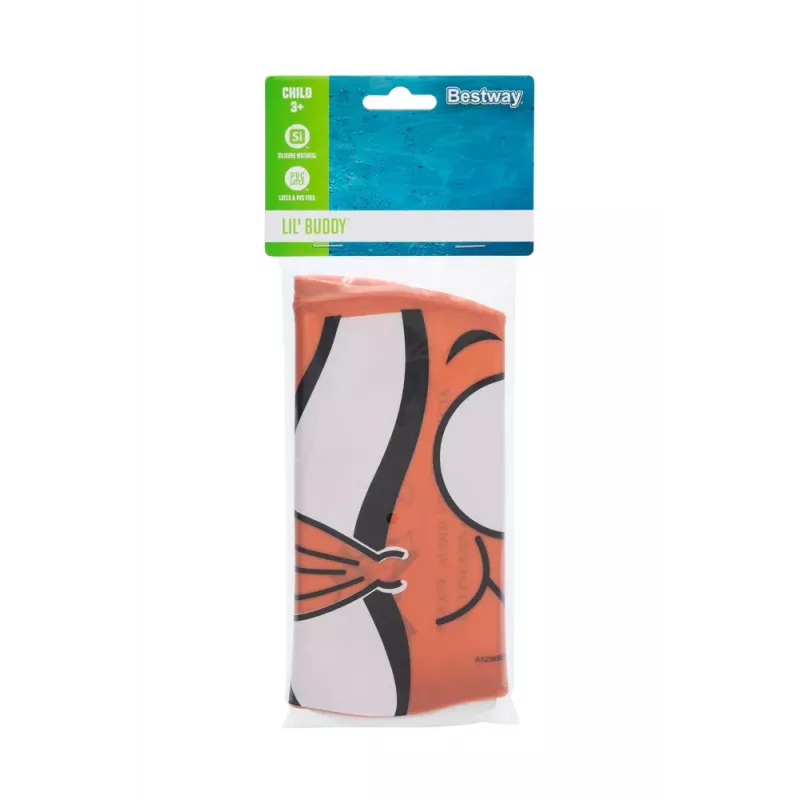 Bestway Hydro-Swim Silikona Peldēšanas Cepurīte Oranža Zivs Bērniem