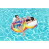 Double Inflatable Swimming Ring 186 x 116 cm Rainbow Bestway 43648