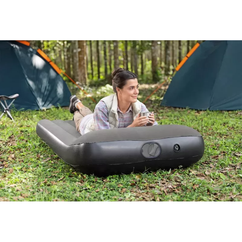 Bestway Tritech Piepūšamais Matracis 99 x 188 x 30 cm Vienvietīgs Pelēks ar Iebūvētu Elektrisko Sūkni